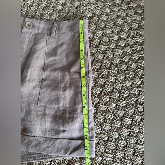 Mod Ref Tan High Waist Linen Shorts Relaxed Fit NWOT Sz Small - Picture 9 of 12